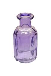 KDMD Lilac Flora Bottle Glass Vase 13.7cm 6 Pack - thumbnail 7