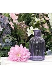 KDMD Lilac Flora Bottle Glass Vase 13.7cm 6 Pack - thumbnail 4