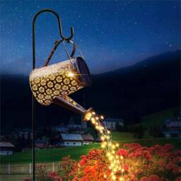 Nordara Watering Can 90 LED String Light Outdoor Garden Art Lamp Ornament in Bronze - thumbnail 3