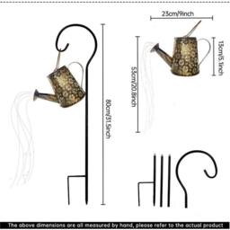 Nordara Watering Can 90 LED String Light Outdoor Garden Art Lamp Ornament in Bronze - thumbnail 2