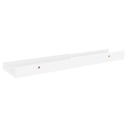 Berkfield Home Wall Shelves 2 pcs High Gloss White 40x9x3 cm - Size: 40 x 9 x 3 cm - thumbnail 6