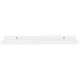 Berkfield Home Wall Shelves 2 pcs High Gloss White 40x9x3 cm - Size: 40 x 9 x 3 cm - thumbnail 4