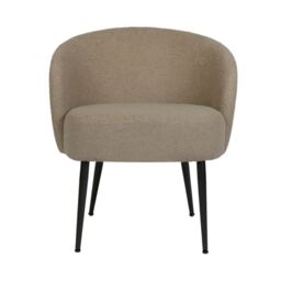 Home Garden Direct Comodo Armchair in Teddy Fleece Fabric Single Chair Boucle in Taupe - thumbnail 4