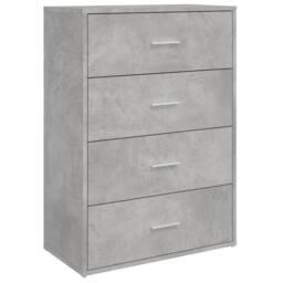 Berkfield Home Sideboards 2 pcs Concrete Grey 60x31x84 cm Engineered Wood - Size: 60 x 31 x 84 cm - thumbnail 4