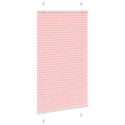 Berkfield Home Pleated Blind Pink 75x100 cm Fabric Width 74.4 cm Polyester - thumbnail 1