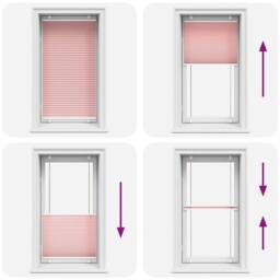 Berkfield Home Pleated Blind Pink 75x100 cm Fabric Width 74.4 cm Polyester - thumbnail 7