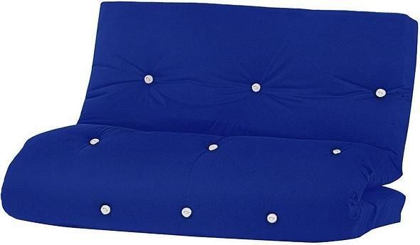 Rest Relax Fibre Foam Filled, Futon Mattress, Dark Blue - Size: Double - image 1