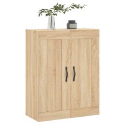 Berkfield Home Wall Mounted Cabinet Sonoma Oak 69.5x34x90 cm Engineered Wood in Light Brown - thumbnail 4