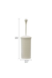 JVL Loop Toilet Brush & Holder Set in Ivory - thumbnail 5