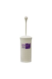 JVL Loop Toilet Brush & Holder Set in Ivory - thumbnail 3