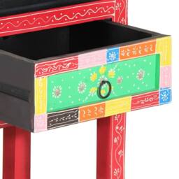 Berkfield Home Console Table with Drawers Multicolour Engineered Wood - thumbnail 9