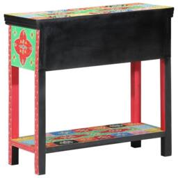 Berkfield Home Console Table with Drawers Multicolour Engineered Wood - thumbnail 4