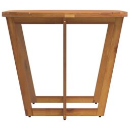 Berkfield Home Garden Dining Table Oval 200x90x75 cm Solid Wood Acacia in Brown - Size: 200 x 90 x 75 cm - thumbnail 6