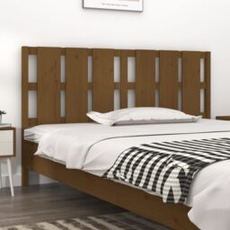 Berkfield Home Bed Headboard Honey Brown 185.5x4x100 cm Solid Wood Pine - thumbnail 1