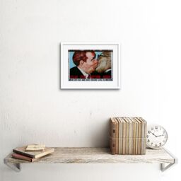 "Artery8 Wall Art Print Vrubel Help Me Survive Deadly Love Framed in White - Size: W7"" x H9""" - thumbnail 2