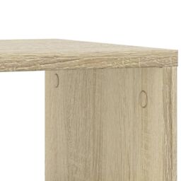 Berkfield Home Side Table with Wheels Sonoma Oak 50x30x55 cm Engineered Wood in Brown - Size: 50 x 30 x 55 cm - thumbnail 8
