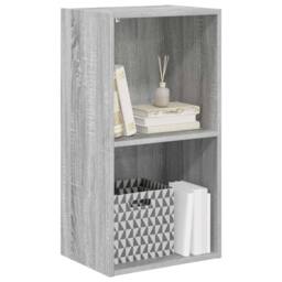 Berkfield Home Decorative Bookcase Grey Sonoma 40x30x77 cm Engineered Wood - Size: 40 x 30 x 77 cm - thumbnail 4