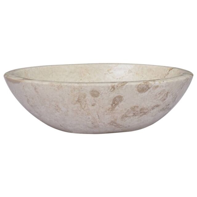 Berkfield Home Sink Cream 53x40x15 cm Marble - Size: 53 x 40 x 15 cm - image 1