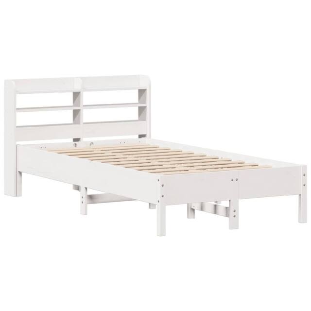 Berkfield Home Decorative Bed Frame without Mattress White 90x190 cm Single Soli - image 1