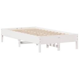 Berkfield Home Decorative Bed Frame without Mattress White 90x190 cm Single Soli - thumbnail 7