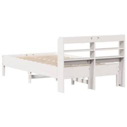 Berkfield Home Decorative Bed Frame without Mattress White 90x190 cm Single Soli - thumbnail 6