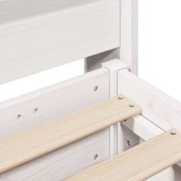 Berkfield Home Decorative Bed Frame without Mattress White 90x190 cm Single Soli - thumbnail 9