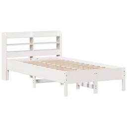 Berkfield Home Decorative Bed Frame without Mattress White 90x190 cm Single Soli - thumbnail 1