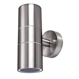 Luceco Outdoor Decorative Up/Down External Wall Light Stainless Steel in Grey - thumbnail 3