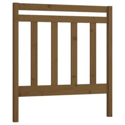 Berkfield Home Bed Headboard Honey Brown 106x4x100 cm Solid Wood Pine - Size: 106 x 4 x 100 cm - thumbnail 2