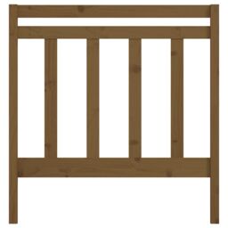 Berkfield Home Bed Headboard Honey Brown 106x4x100 cm Solid Wood Pine - Size: 106 x 4 x 100 cm - thumbnail 4