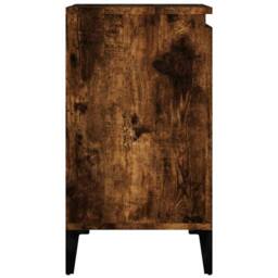 Berkfield Home Sink Cabinet Smoked Oak 58x33x60 cm Engineered Wood in Brown - Size: 58 x 33 x 60 cm - thumbnail 8