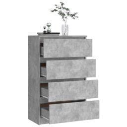 Berkfield Home Sideboard Concrete Grey 60x35x98.5 cm Engineered Wood - thumbnail 5