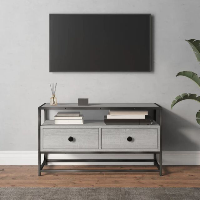 Berkfield Home TV Cabinet Grey Sonoma 80x35x45 cm Engineered Wood - Size: 80 x 35 x 45 cm - image 1
