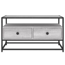 Berkfield Home TV Cabinet Grey Sonoma 80x35x45 cm Engineered Wood - Size: 80 x 35 x 45 cm - thumbnail 6