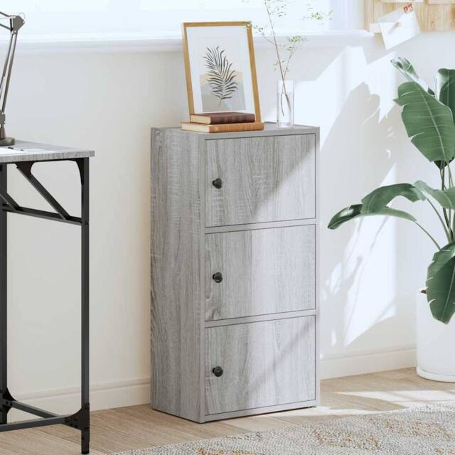 Berkfield Home Durable Bookcase Grey Sonoma 40x24x77 cm Engineered Wood - Size: 40 x 24 x 77 cm - image 1