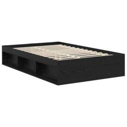 Berkfield Home Bed Frame with Headboard Black 120 x 200 cm Solid Pine Wood - thumbnail 5