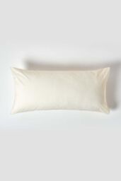 Homescapes Egyptian Cotton Housewife Pillowcase 200 TC, King Size in Cream