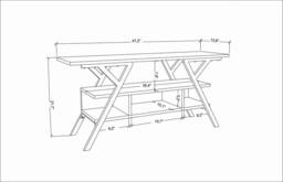 Decorotika Minerva TV Unit for TV's up to 55 inch in Gold - thumbnail 6