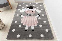 RugsX Petit Rug in Grey - Size: 140 cm x 190 cm - thumbnail 5