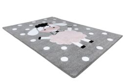 RugsX Petit Rug in Grey - Size: 140 cm x 190 cm - thumbnail 3