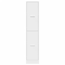 Berkfield Home Apothecary Cabinet White 30x41x144.5 cm Engineered Wood - thumbnail 5