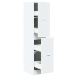 Berkfield Home Apothecary Cabinet White 30x41x144.5 cm Engineered Wood - thumbnail 2