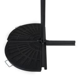 Monstershop Cantilever Parasol Base - Fan x 2 in Black - thumbnail 6