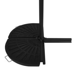 Monstershop Cantilever Parasol Base - Fan x 2 in Black - thumbnail 2