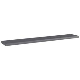 Berkfield Home Bookshelf Boards 4 pcs High Gloss Grey 60x10x1.5 cm Engineered Wood - thumbnail 2