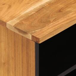 Berkfield Home TV Cabinet 100x33x46 cm Solid Wood Acacia in Brown - Size: 100 x 33 x 46 cm - thumbnail 8