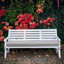 SPETLEK Grey Garden Bench Cushion Patio Swing Chair 2 Seater Seat Pad - thumbnail 6