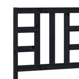 Berkfield Home Beautiful Bed Headboard Black 81x4x100 cm Solid Wood Pine - Size: 81 x 4 x 100 cm - thumbnail 7
