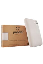 Panda London Panda Memory Foam Bamboo Toddler Pillow in White