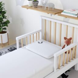 Panda London Panda Memory Foam Bamboo Toddler Pillow in White - thumbnail 3